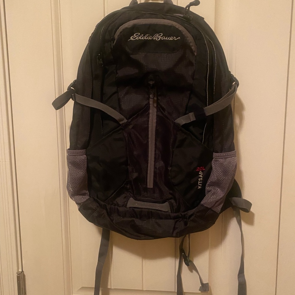 Eddie Bauer Black and Gray Backpack